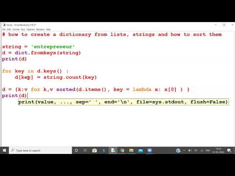 Python's Dictionary   some advanced concepts