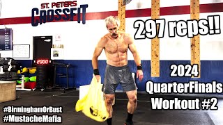 2024 CF Games QuarterFinals Workout #2 - Slow & Steady - 3 BBJO's shy of finishing - 297 reps!