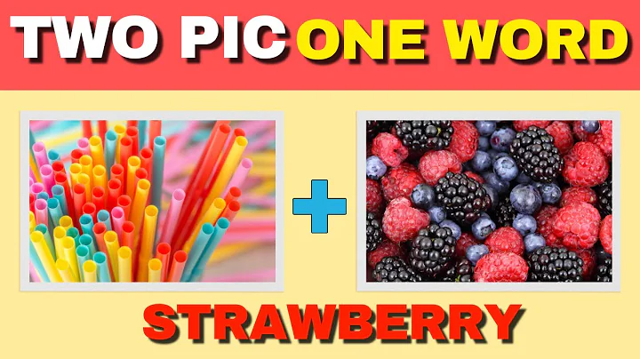 TWO PIC ONE WORD #1 - Guess The Word By Photos