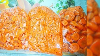 تفريز الجزر🥕لرمضان وطول السنة بدون سلق بطريقة سهلة💯من om Medo