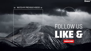 Create an engaging animated outro video for youtube - Best Intros & Outros service