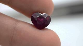 Famous R-145 Red RUBY Heart Shape 5.12 Carat Natural loose Gemstone. Certified by IGL Profile