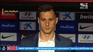 Prime Parole Di Kalinic Allatletico Madrid