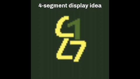 4-segment display idea