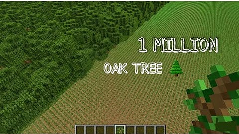 What If You Create A 1 Million+ Oak Saplings IN MINECRAFT WORLD 🔥