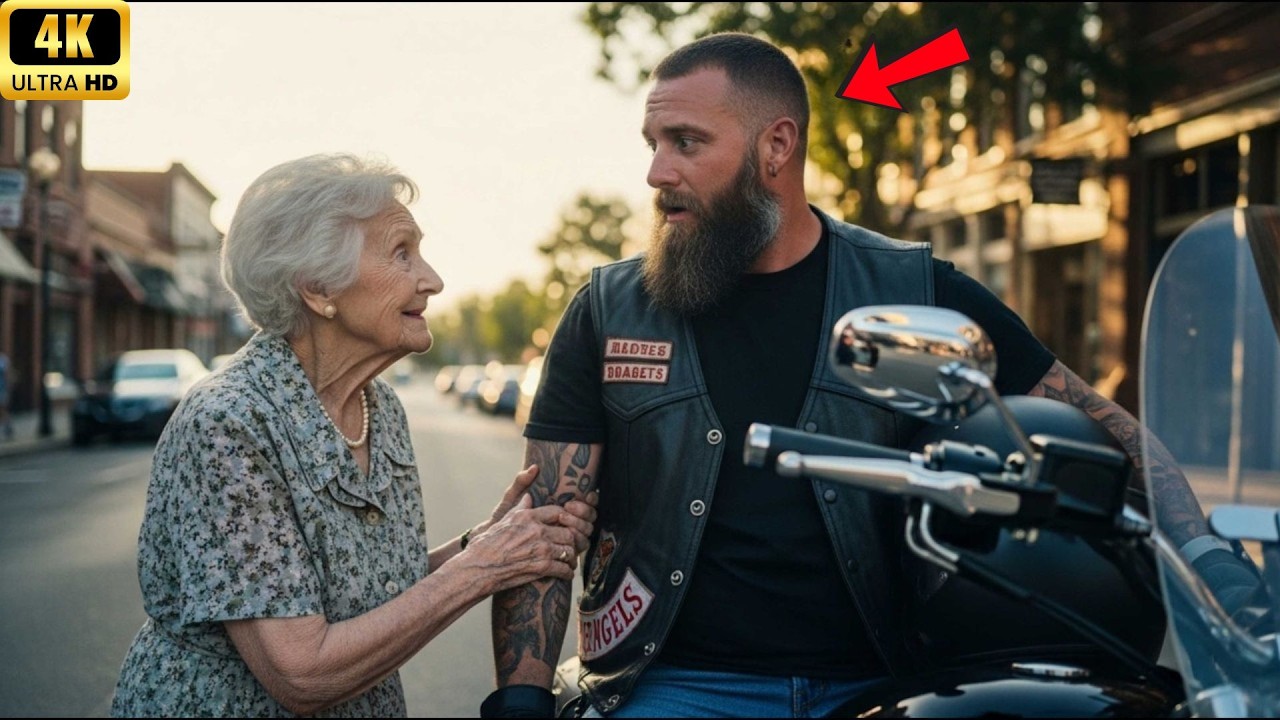 Kannst du heute so tun, als wärst du mein Sohn?, fragte eine 86-jährige Frau die Hells Angels.