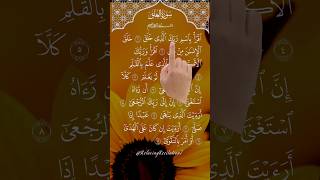 Transformative Quran Recitation Surah Al-Alaq with Finger Tracking