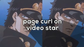 page curl on video star