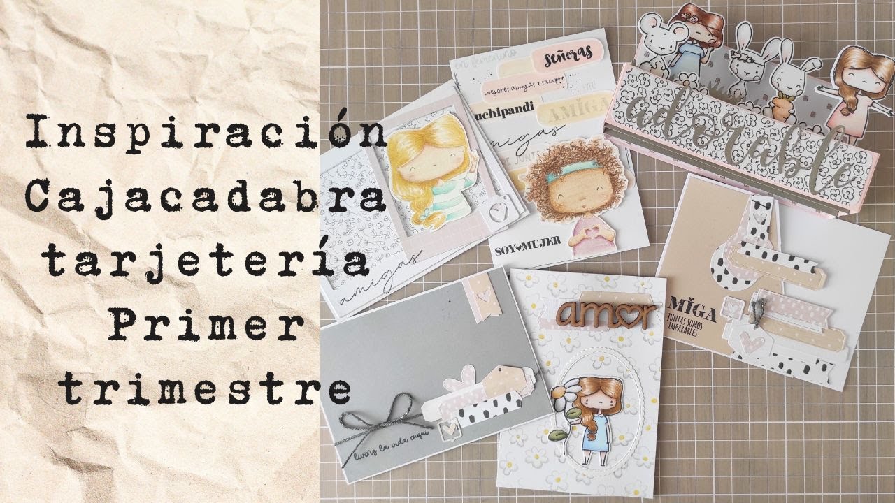 TARJETAS con el PRIMER TRIMESTRE de la CAJACADABRA de TARJETERÍA de ALÚA CID