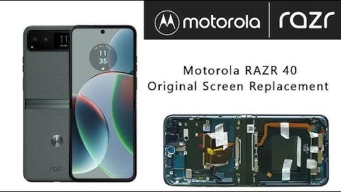 Motorola Moto RAZR 40 Original Screen Replacement Tutorial / Wymiana wyświetlacza
