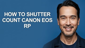 How to Shutter Count Canon Eos Rp - KevinHowTo