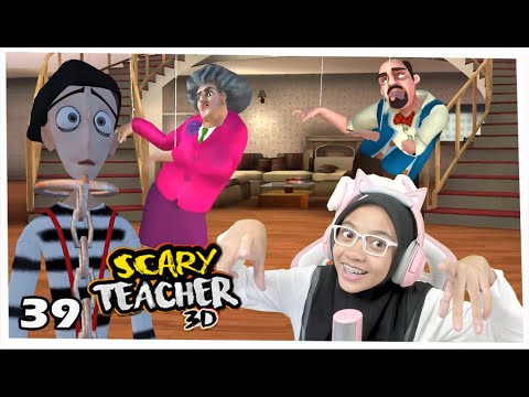 MISS T MENANGKAP PANTOMIM - PRANK GURU JAHAD - SCARY TEACHER PART 39