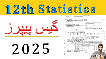 2nd year Stats Guess Paper 2025, ICS part 2 Stats guess paper 2025, Statistics 2 Guess Paper 2025
