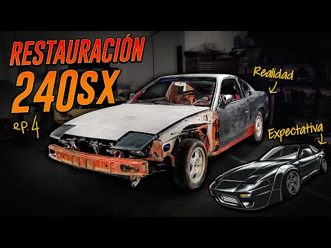 RESTAURACIÓN de NISSAN ABANDONADO para DRIFT DESARMADO TOTAL PARA HOJALATERÍA - 240sx PROYECTO EP.4