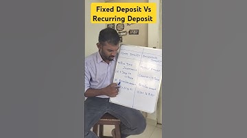 Fixed Deposit Vs Recurring Deposit| Eduguru| Manikandan #jobs #career #interview