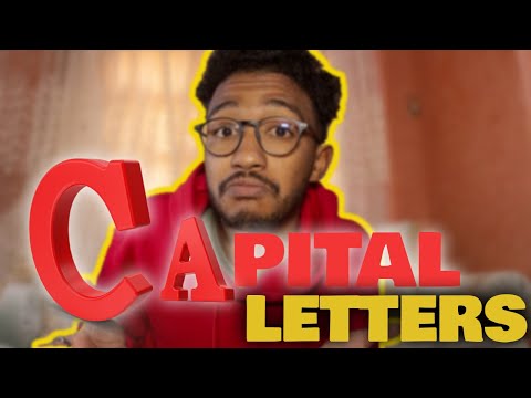 الحروف الكبيرة في اللغة الإنجليزية  