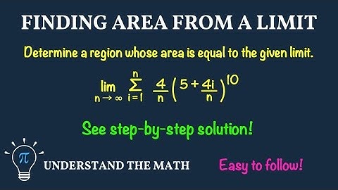 Finding a Region Whose Area Equals a Given Limit | Riemann Sum Interpretation in Calculus 1
