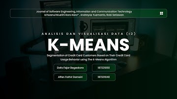 Analisis dan Visualisasi Data - Segmentasi Nasabah Kartu Kredit  Menggunakan Algoritma K-Means