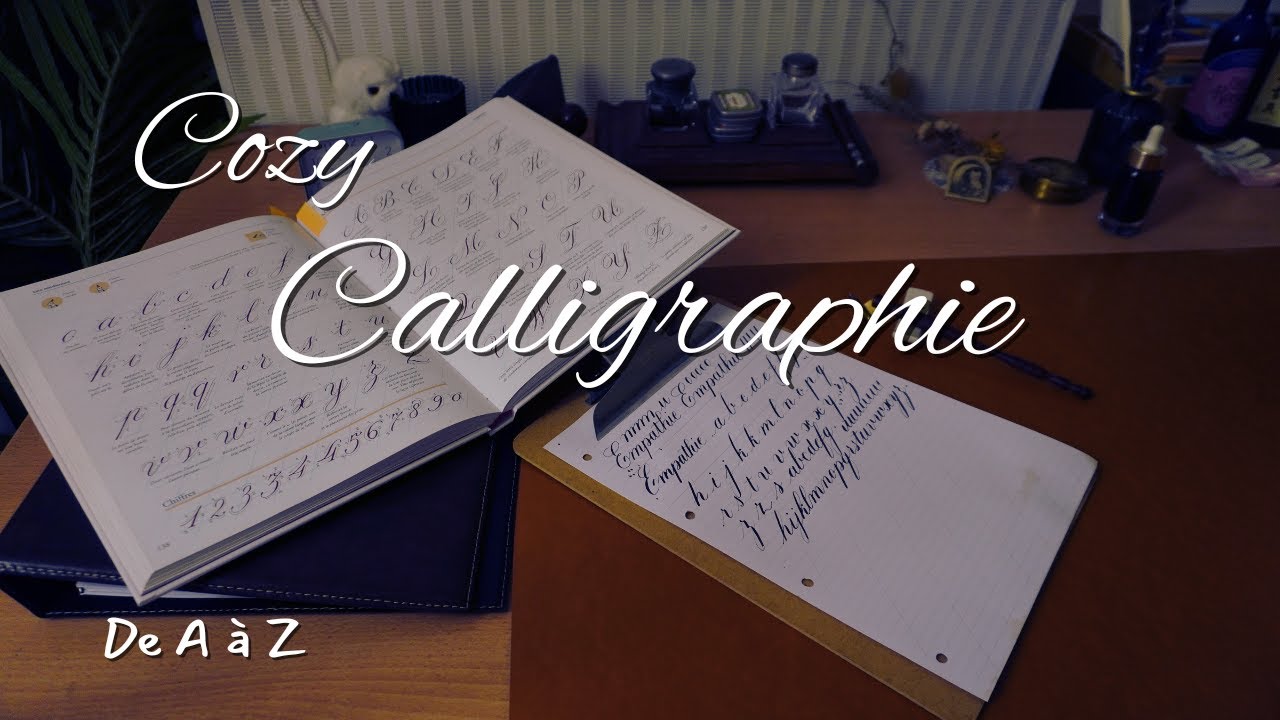 ️ Calligraphie copperplate minuscule de A à Z / Cozy moment & slow life ...