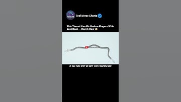 This Smart Thread Heals Fingers with Heat!🔥#shorts#robotics