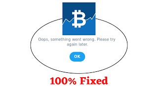 Fix The Crypto Oops Something Went Wrong Error. Please Try Again Later Problem Error Solved
