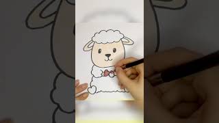 رسم خروف عيد الأضحي للأطفال #drawing #guideddrawing #preschool #art #firstdrawing #howtodraw