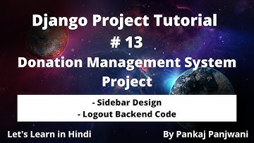 #13 Python Django Project || Donation Management System || Hindi