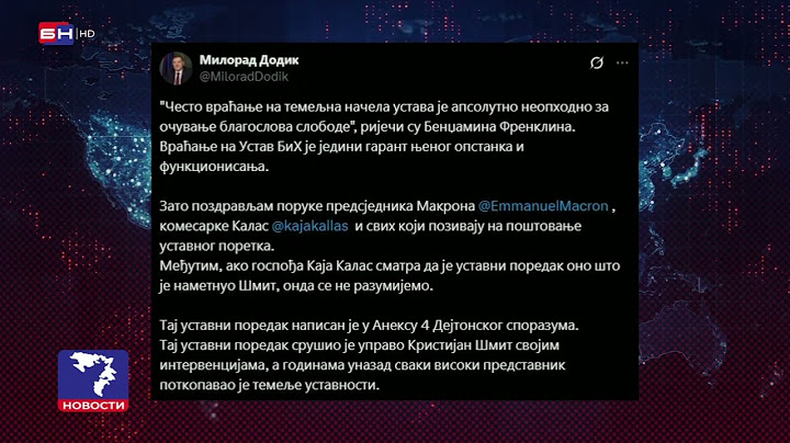 Dodik spreman da zamrzne sporne zakone u NSRS?!