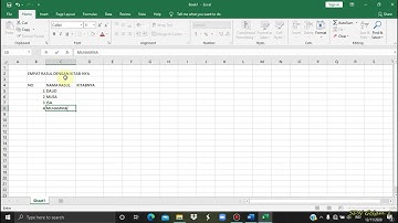 Pembelajaran TIK Kelas 5 Latihan 1 (Membuat tabel border pada aplikasi ms excel)