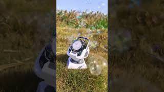 The bubble machine is so fun!! Wow !! Kids would love that #bubblestoys #bubble #toys #fyp #bubbles