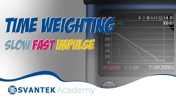 Time Weighting Slow Fast Impuls | Time constants | SVANTEK Academy