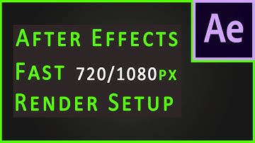 After Effects Render Settings - Fast Rendering Tips Urdu/Hindi