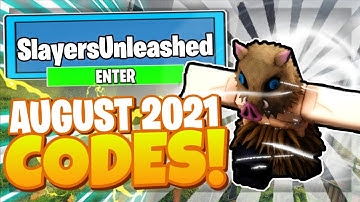 (AUGUST 2021) SLAYERS UNLEASHED CODES - ALL NEW SECRET OP CODES! Roblox Slayers Unleashed