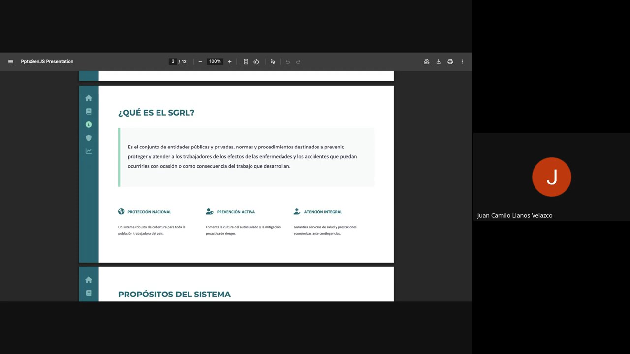 Técnico Laboral en Seguridad y Salud en el Trabajo | Sistema General de Riesgos Laborales