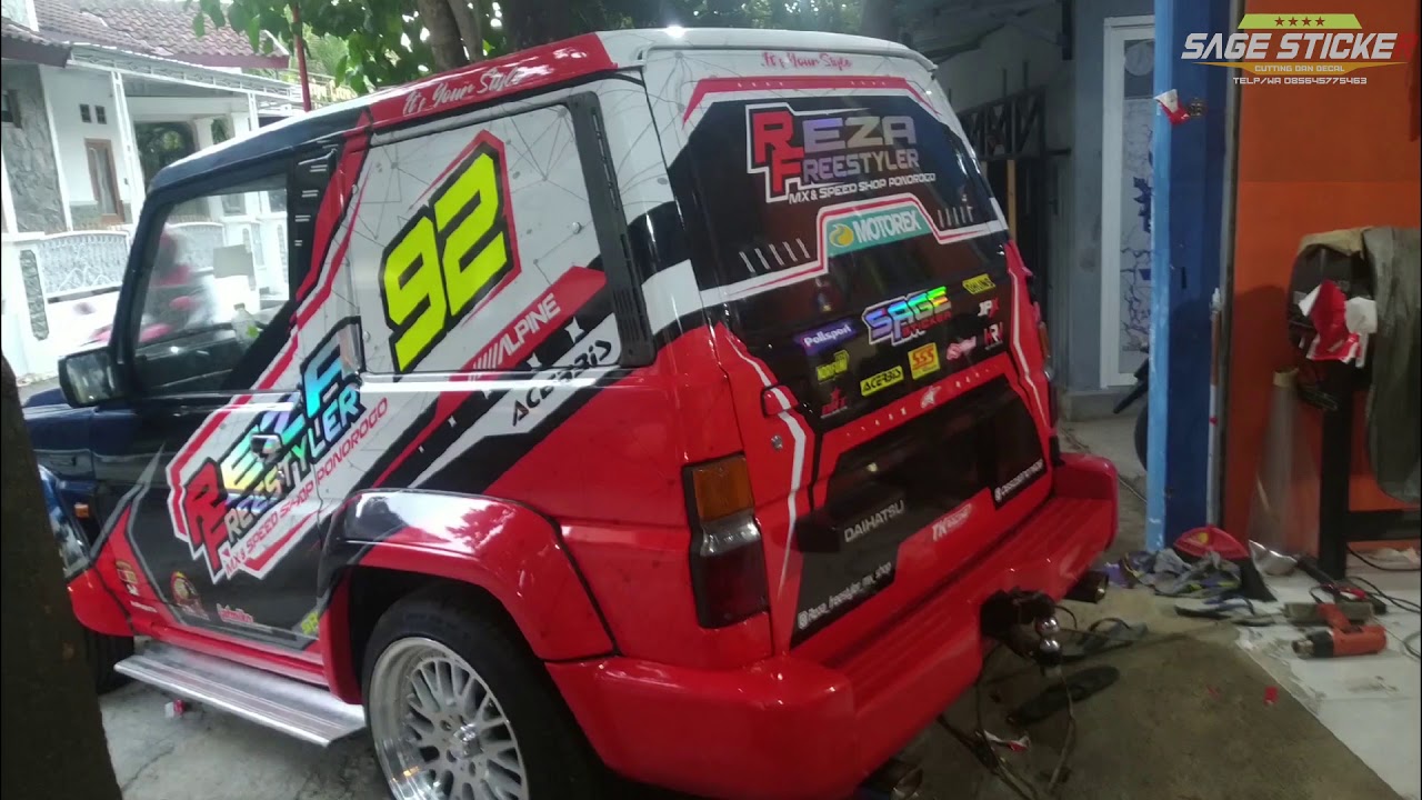 Modifikasi Decal Sticker Daihatsu Feroza Sage Sticker YouTube