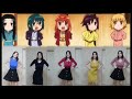 Joshiraku - Nippon Egao Hyakkei , Ending OST , Japanese Girls Dancing #song #japanese