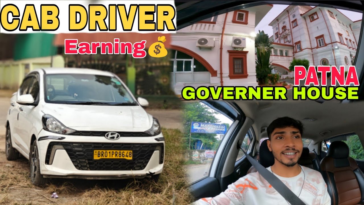 Cab Driver Earning💰In A Day/आज  Governer House में गए😎