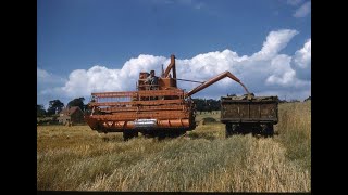 Massey Ferguson 400 & 500 combines   vintage tractor and farm machinery promotional film