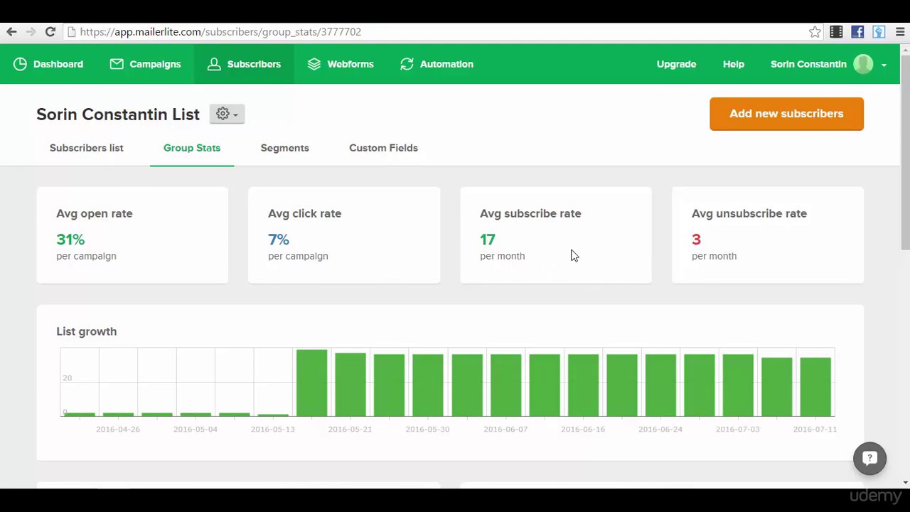 How to Build a New List on Mailerlite Email Marketing YouTube