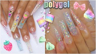 SAVILAND Glitter POLYGEL! Lets try that again ~ More colors, Less Cloudy!