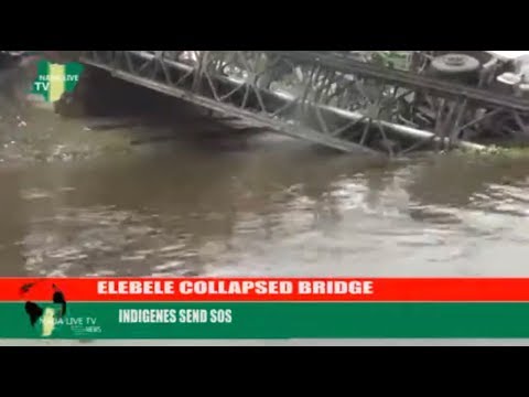 33 Year old Bridge Linking Nigeria's Ex-President's Home Collapse [VIDEO]