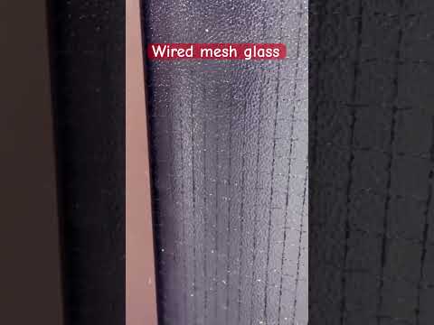 Wired mesh pin headed glass no vision no use
