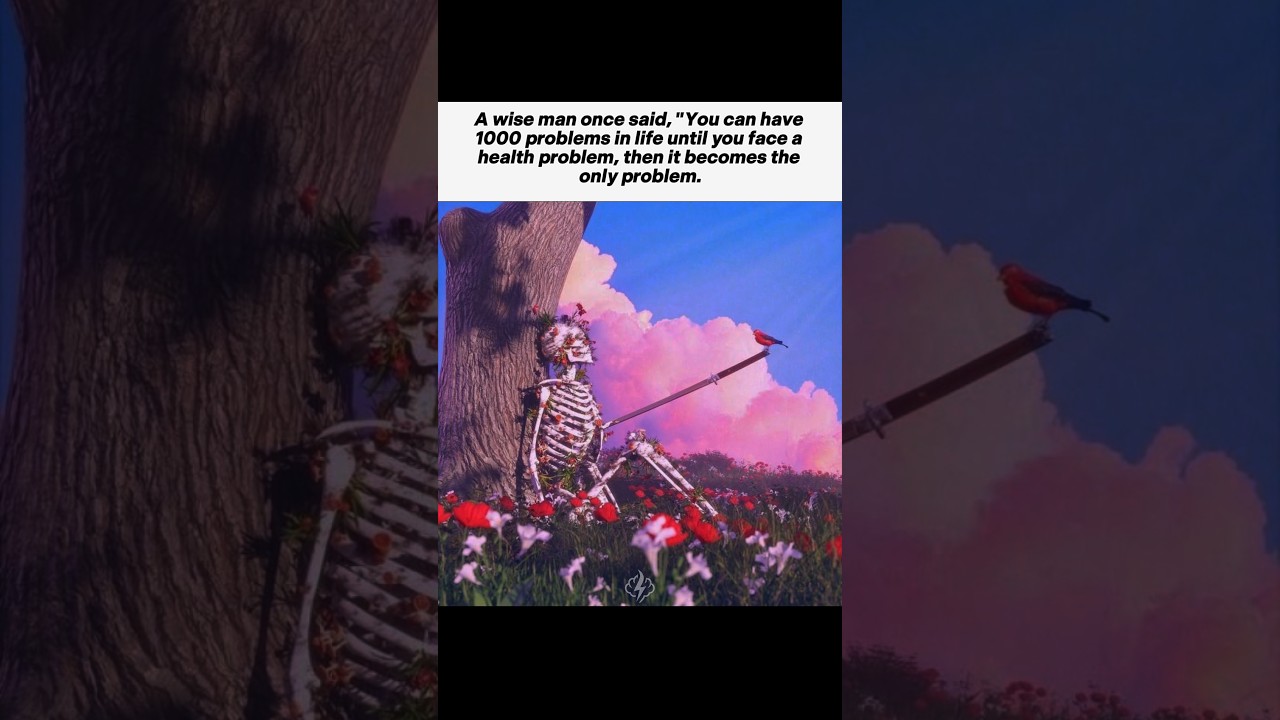 You can have 100 problems in life...🧠☠️ 