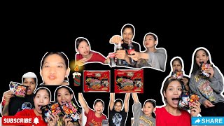 Ramen challenge 2X spicy 🥵 Noodles 🍝 with my sister & Friend 2 minute challenge 😂😂😂