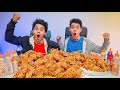50 Chicken Challenge تحدي اكل 50 قطعة كنتاكي مع الصوصات 