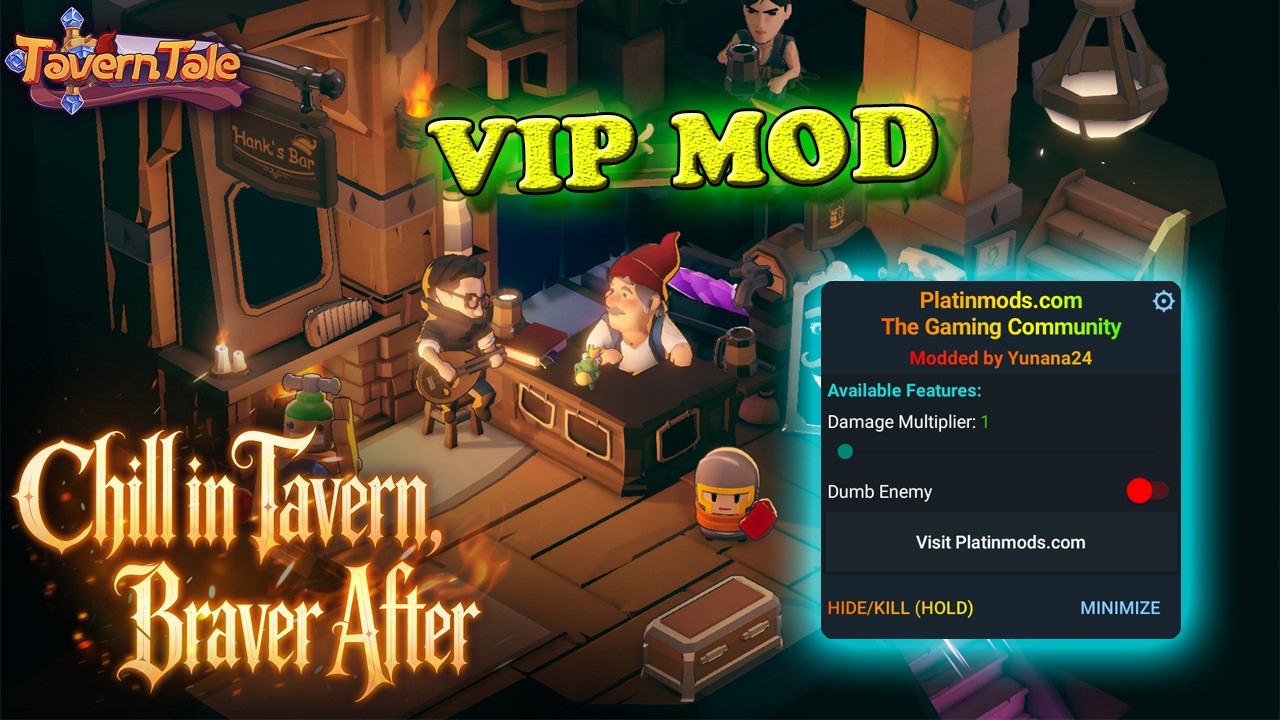 Tavern Tale MOD Menu APK | Dumb Enemy, Damage Multiplier