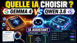 Quelle IA choisir pour avoir le meilleur IA Assistant Hermes Agent ou OpenClaw ? Gemma4 vs Qwen3.6