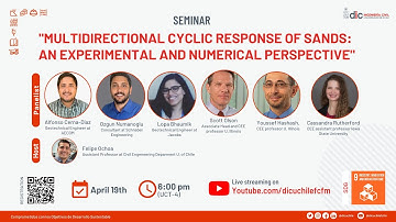 Seminar “Multidirectional Cyclic Response of Sands: An Experimental and Numerical Perspective”