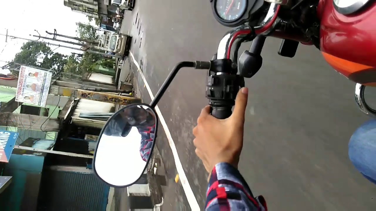 Hero HF Dawn braking test 72kmph-0. 