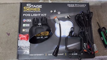 Diode Dynamics SS3 Pro fog lamp install Toyota Tacoma without removing any parts